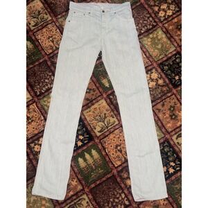 Raleigh Denim Workshop 31x34 Gray Thin Straight Denim Handmade in USA (121/300)